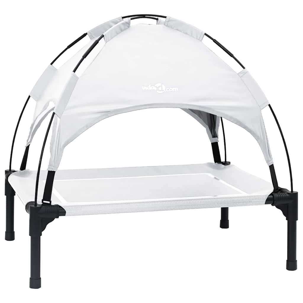 Hundebett Silbergrau m Stahl