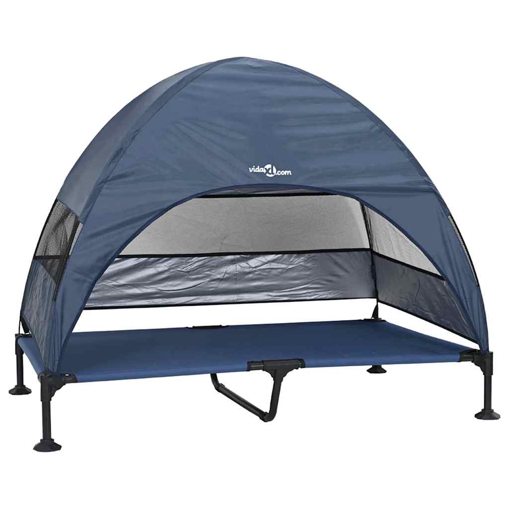 Hochgelegtes Hundebett Marineblau 127 x 81 x 108 cm