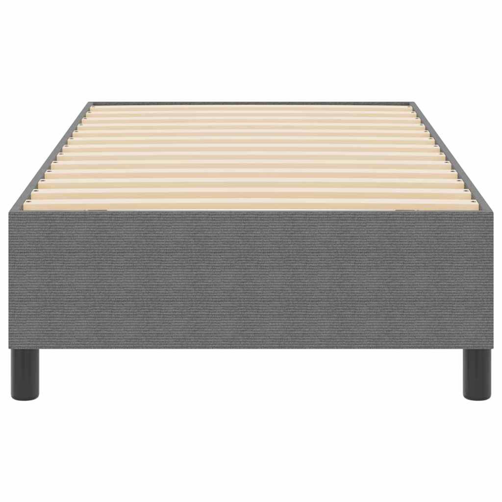 Boxspringbett Hellgrau 80 x 200 cm Cordstoff