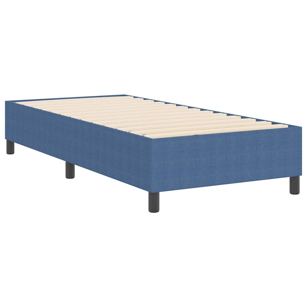 Boxspringbett Blau 90 x 200 cm Cordstoff