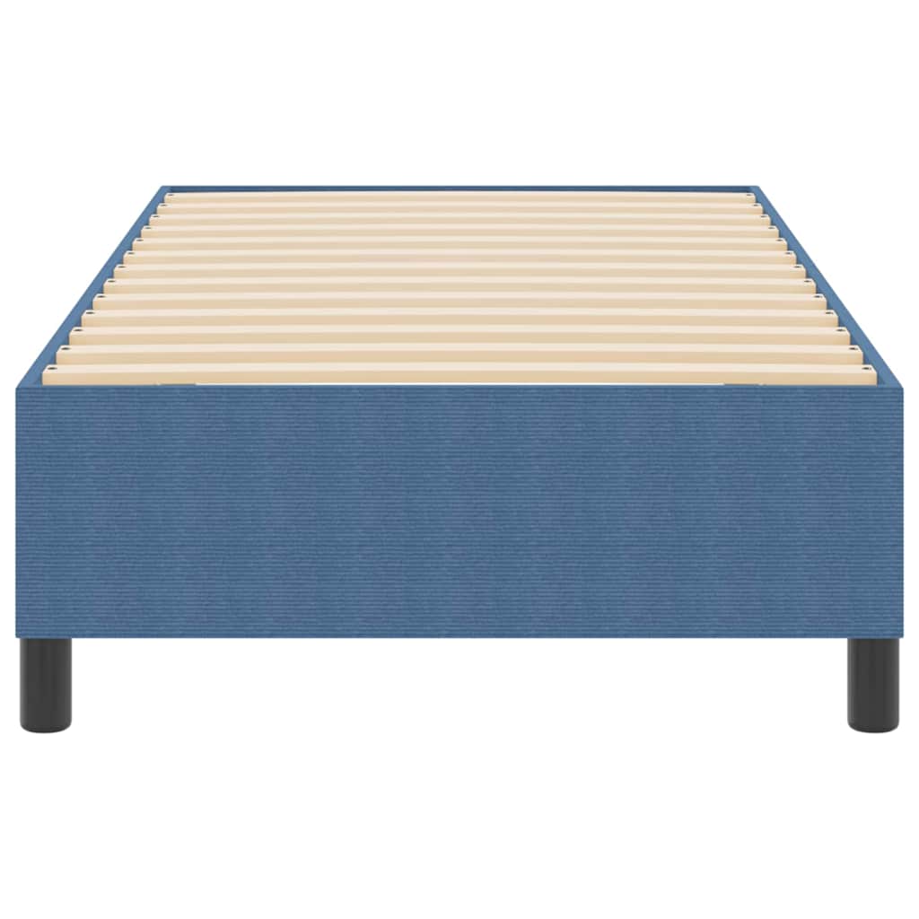 Boxspringbett Blau 90 x 200 cm Cordstoff