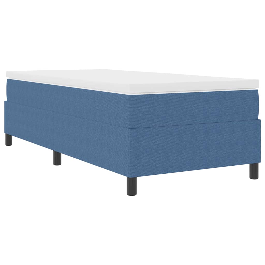 Boxspringbett Blau 90 x 200 cm Cordstoff