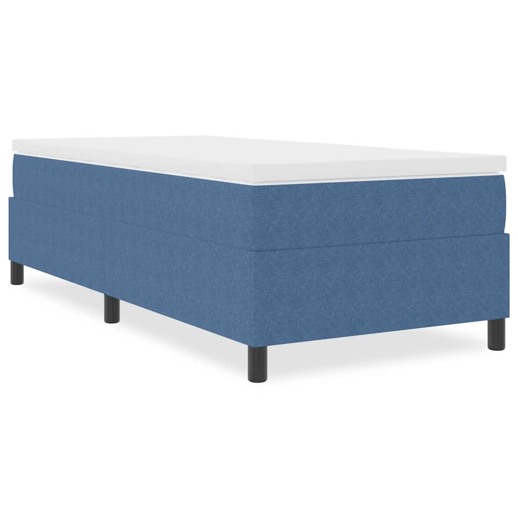 Boxspringbett Blau 90 x 200 cm Cordstoff