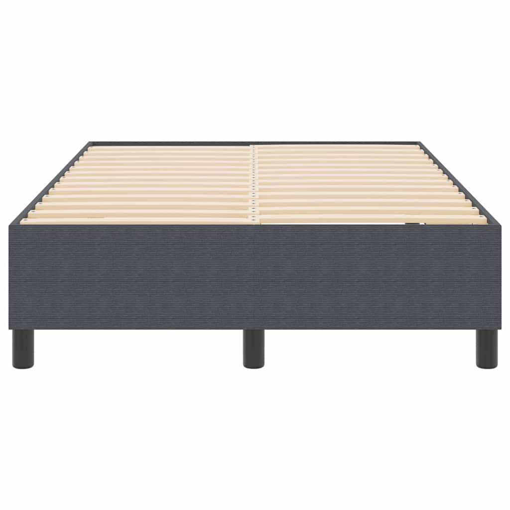 Boxspringbett Dunkelgrau 120 x 190 cm Cordstoff