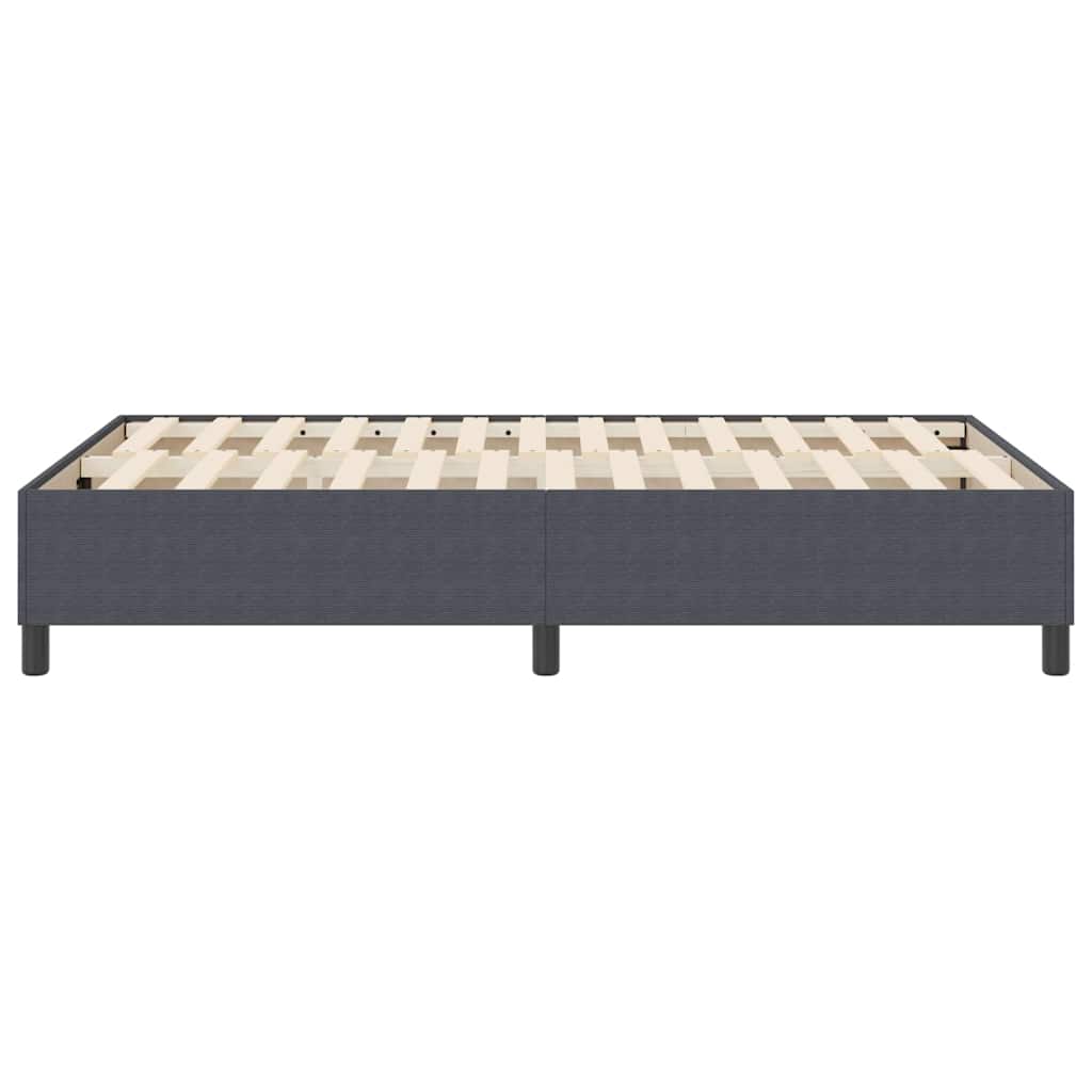 Boxspringbett Dunkelgrau 120 x 190 cm Cordstoff