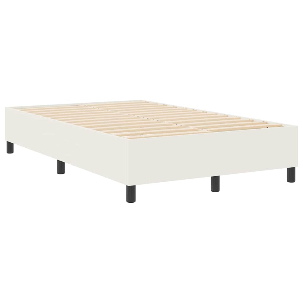 Boxspringbett Creme 120 x 190 cm Cordstoff