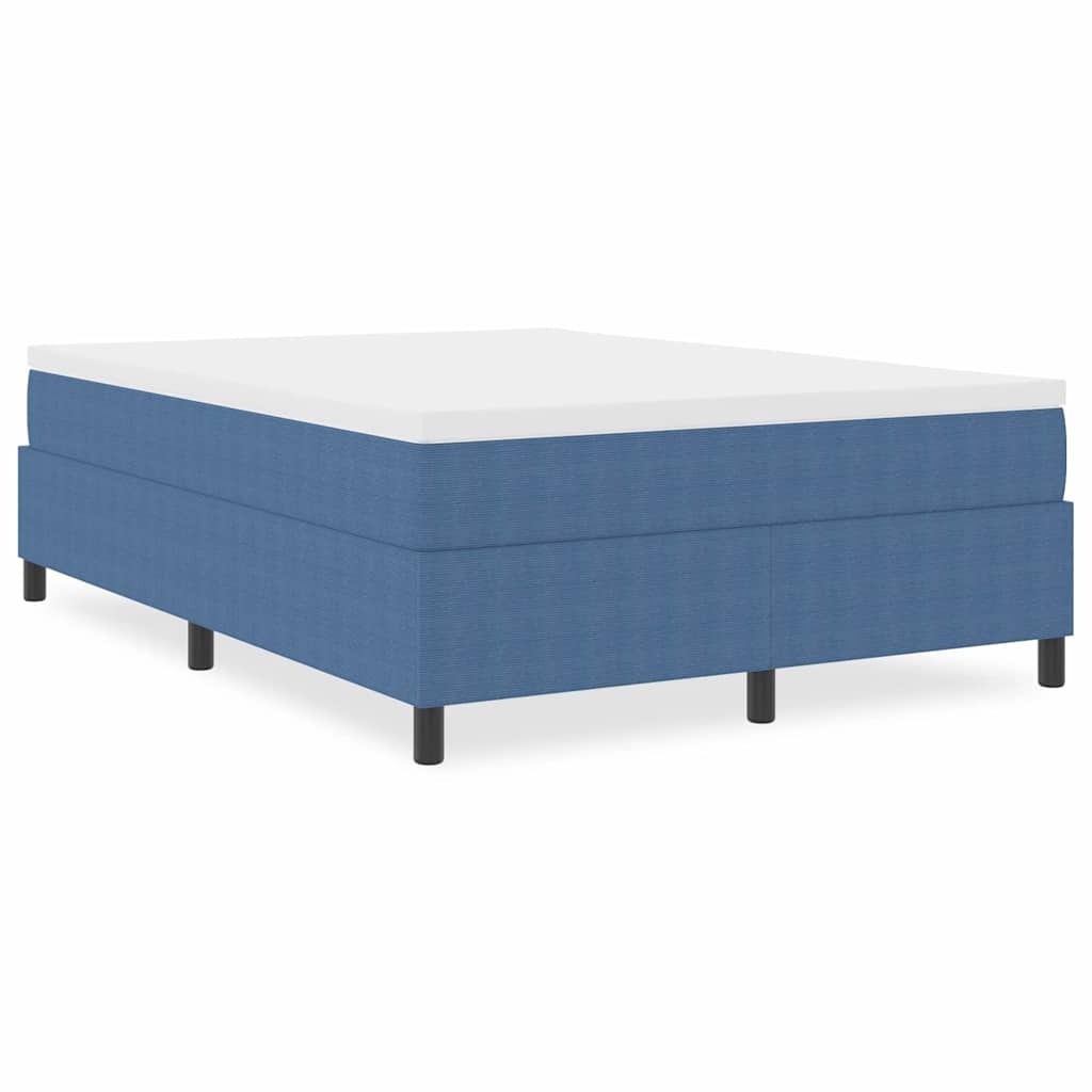 Boxspringbett Blau 140 x 200 cm Cordstoff