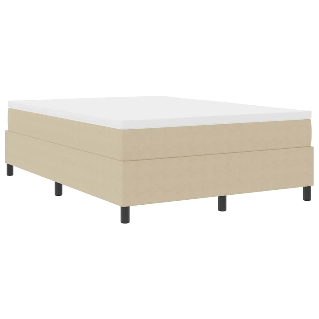Boxspringbett Grau-Grün 140 x 200 cm Cordstoff