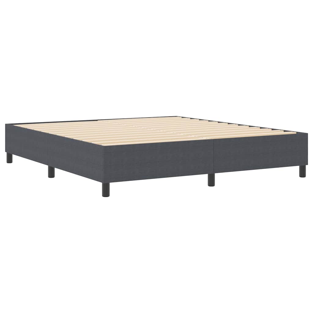 Boxspringbett Dunkelgrau 180 x 200 cm Cordstoff
