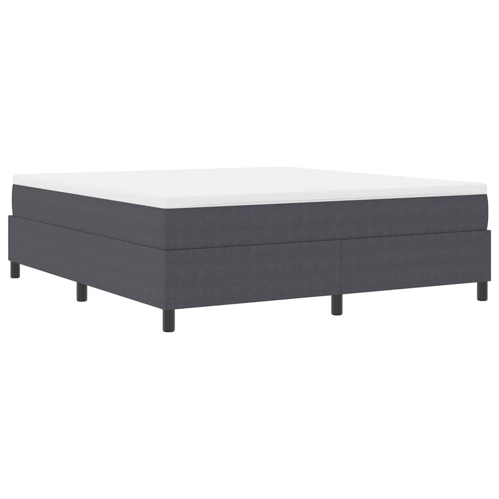 Boxspringbett Dunkelgrau 180 x 200 cm Cordstoff