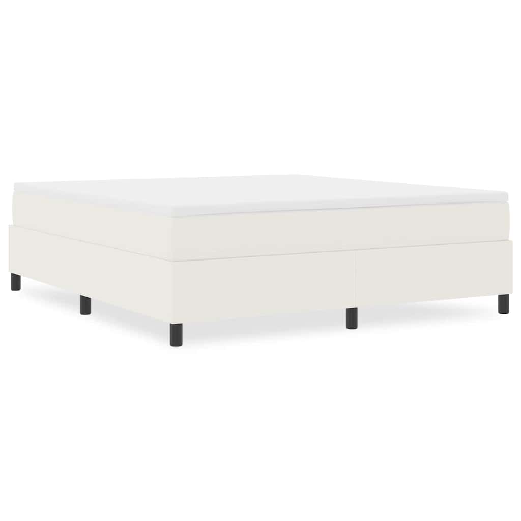 Boxspringbett Creme 180 x 200 cm Cordstoff
