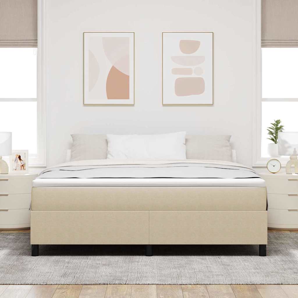 Boxspringbett Grau-Grün 180 x 200 cm Cordstoff