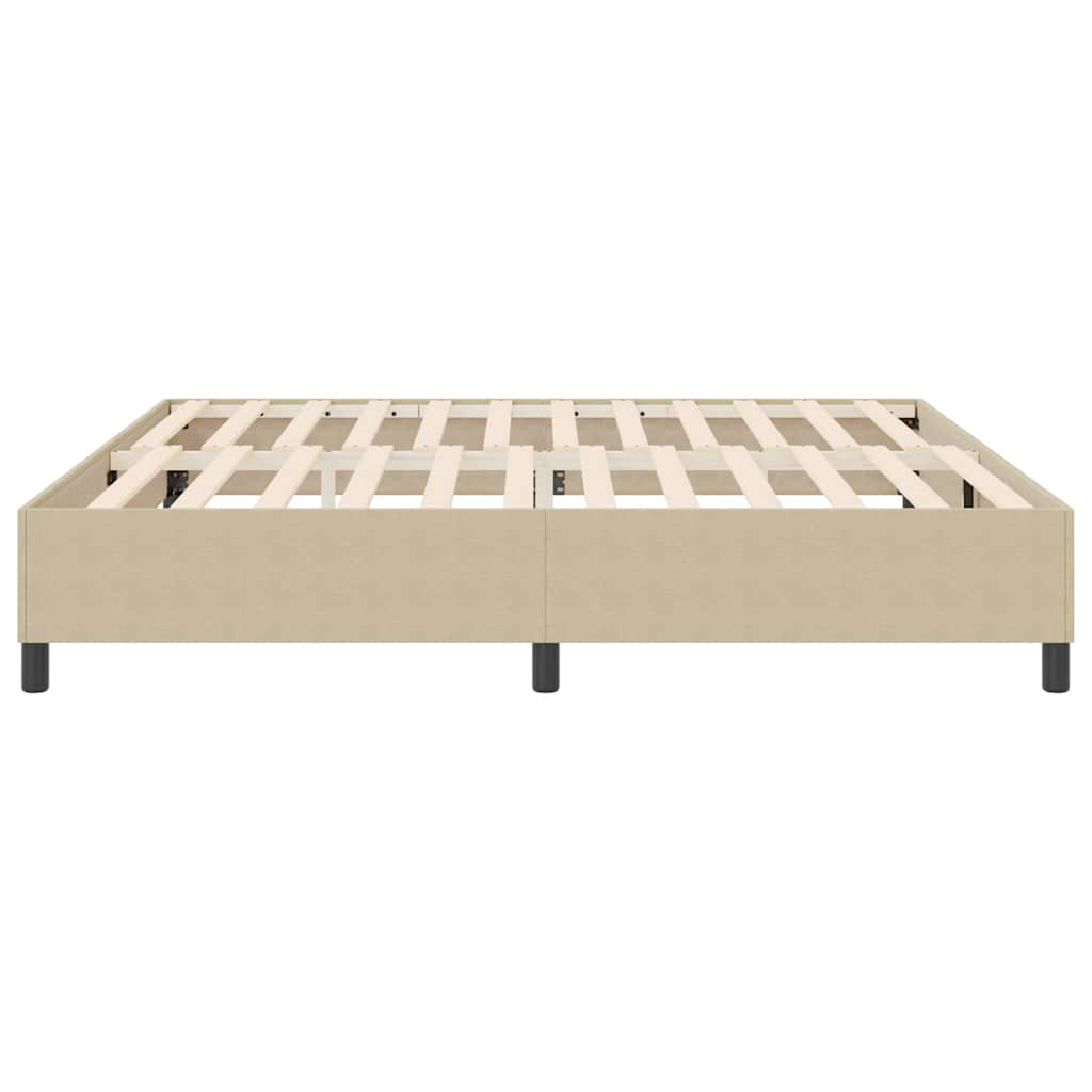 Boxspringbett Grau-Grün 200 x 200 cm Cordstoff