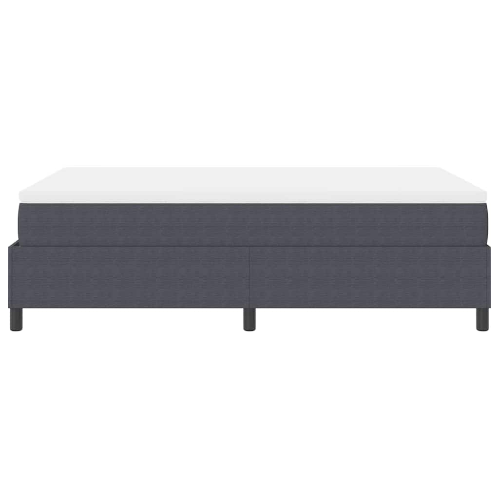 Boxspringbett Dunkelgrau 203 x 120 x 60 cm Cordstoff