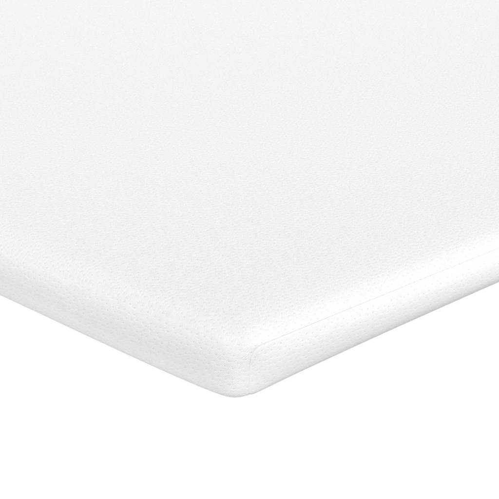 Boxspringbett Blau und Weiß 203 x 120 x 60 cm Cordstoff