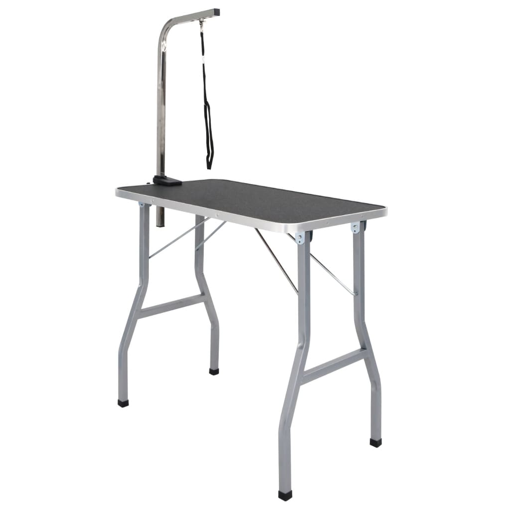 Table de toilettage avec écharpe pour chiens, chats, pliable