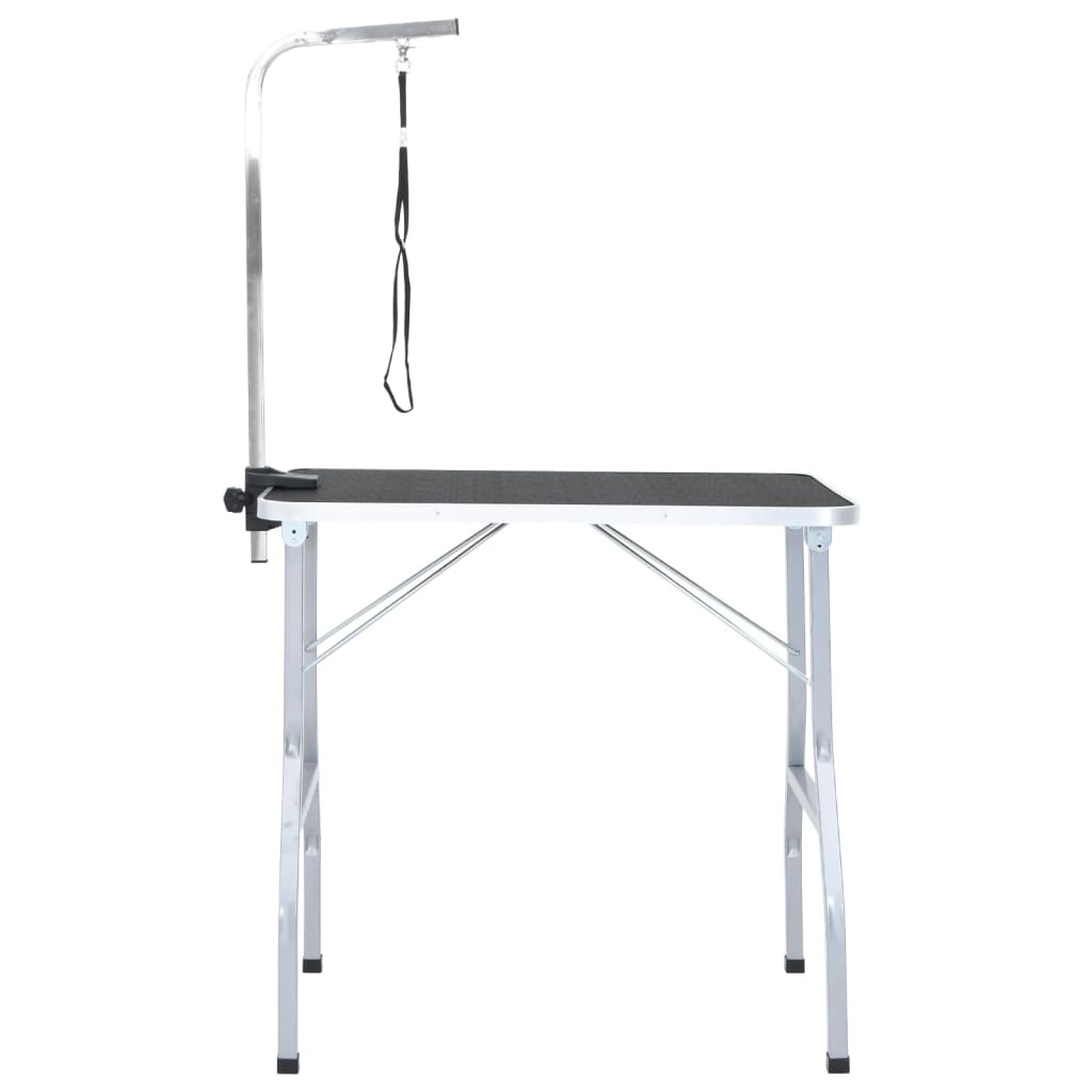 Table de toilettage avec écharpe pour chiens, chats, pliable