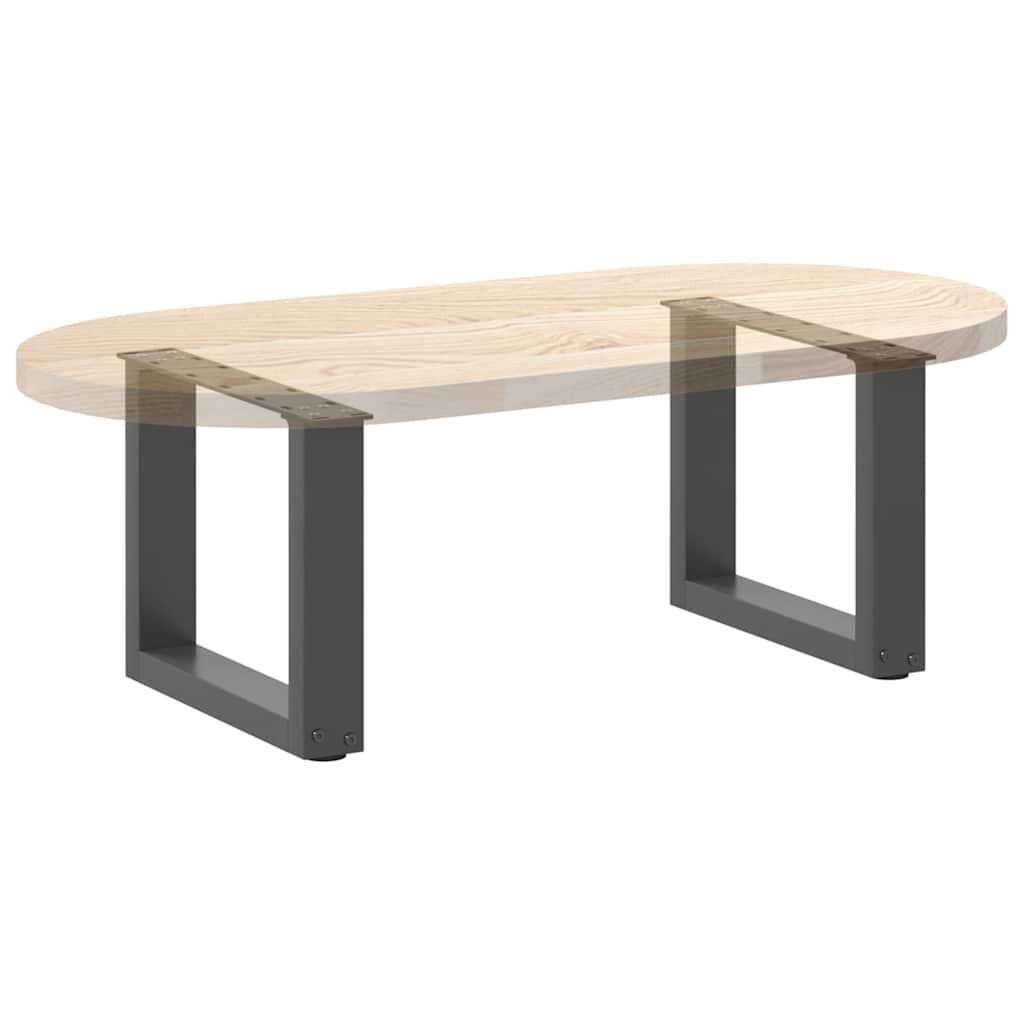 Couchtischbeine U-Form 2 Stk. Anthrazit 40x(30-31) cm Stahl