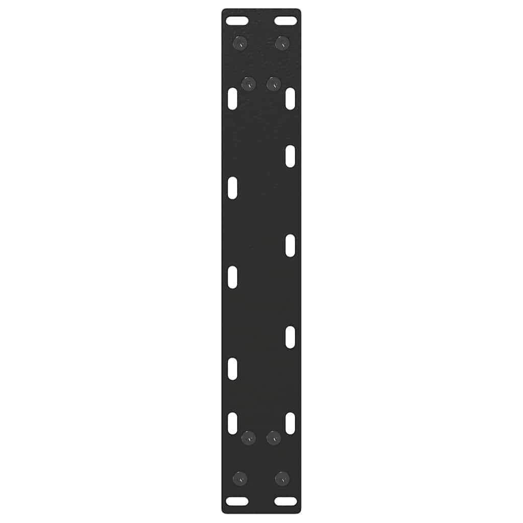 Pieds de table basse en U, 2 pièces, noir, 28 x 42-43 cm, acier
