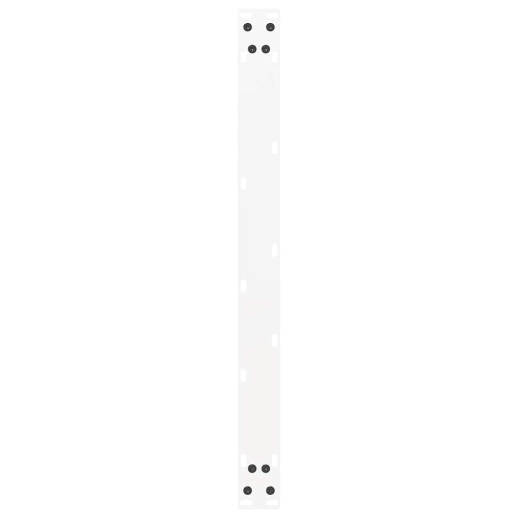 Pieds de table basse en U, 2 pièces, blanc, 60 x 42-43 cm, acier