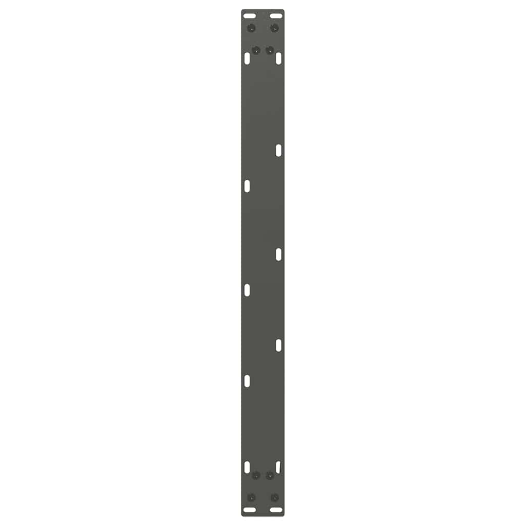 Pieds de table basse en U, 2 pièces, anthracite, 60 x 42-43 cm, acier
