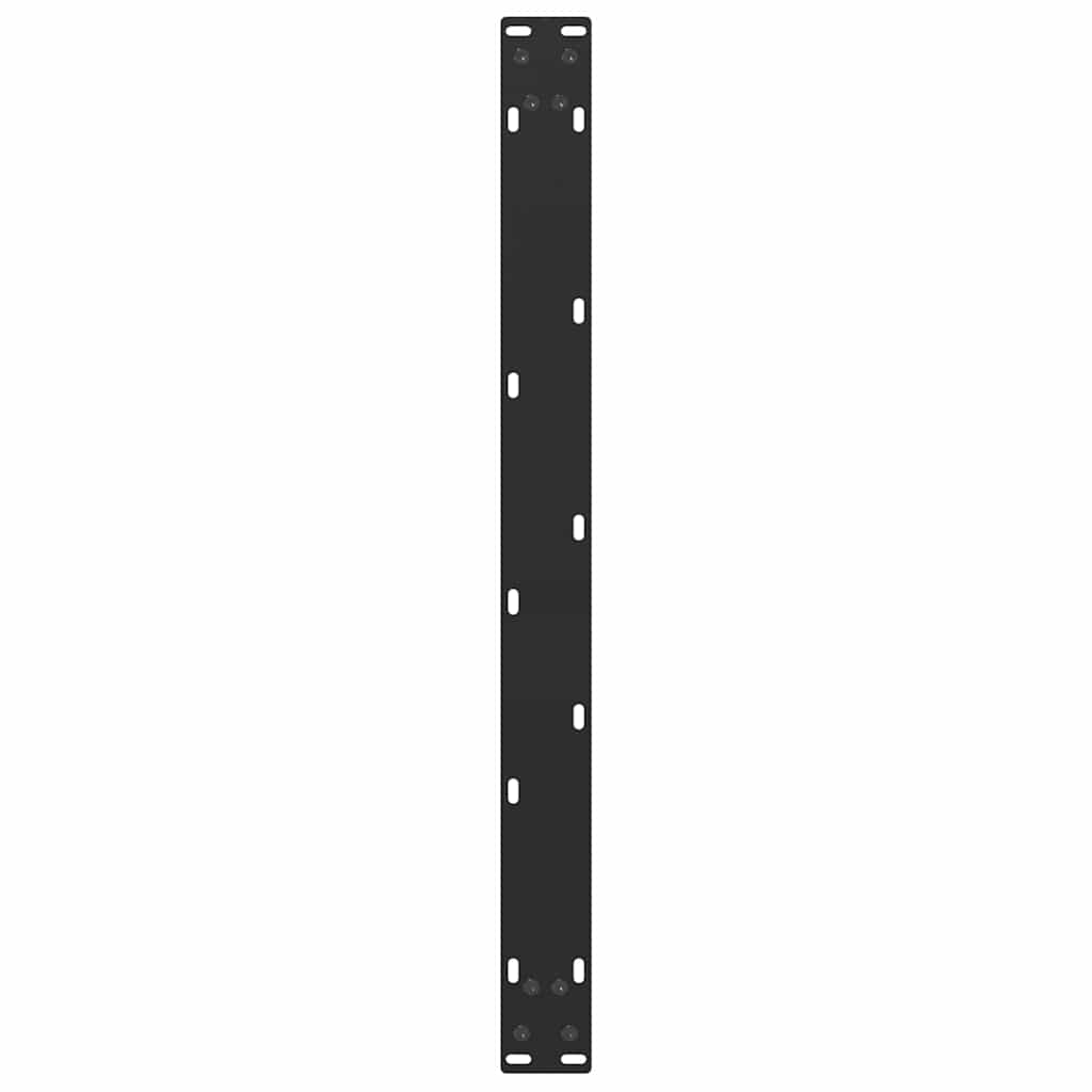 Pieds de table basse en U, 2 pièces, noir, 70 x 42-43 cm, acier
