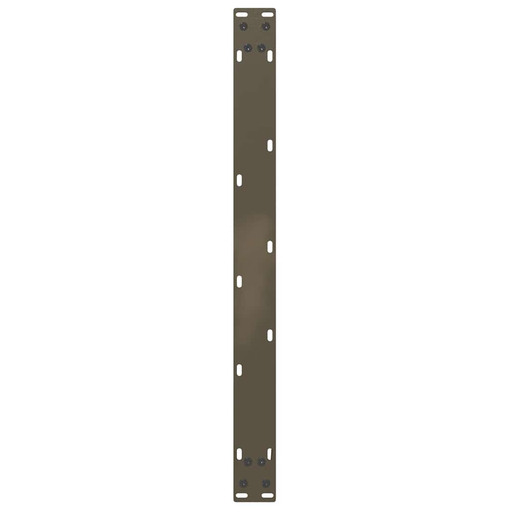 Pieds de table basse en U, 2 pièces, acier naturel, 70 x (42-43) cm