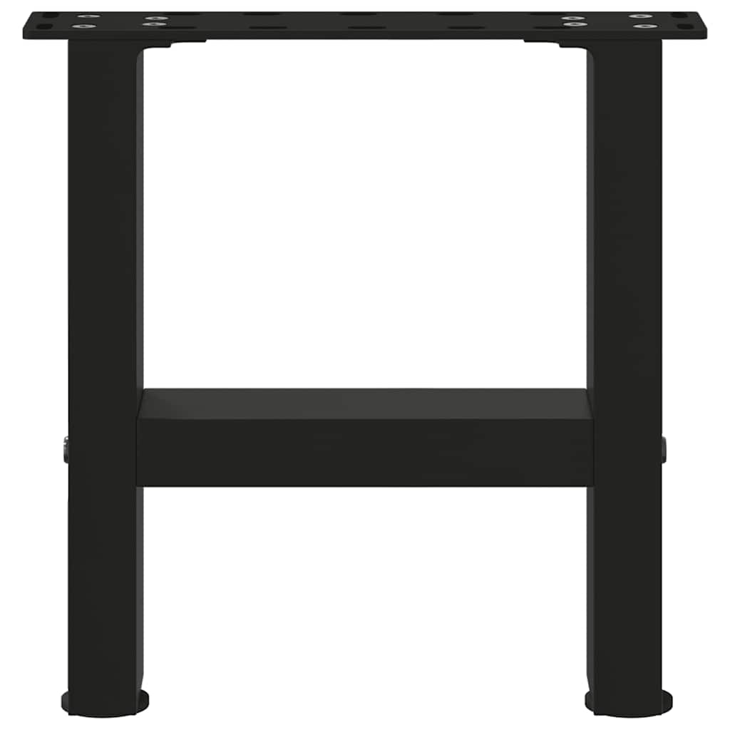 Coffee table legs black 2 pcs. 40x(30-31) cm steel