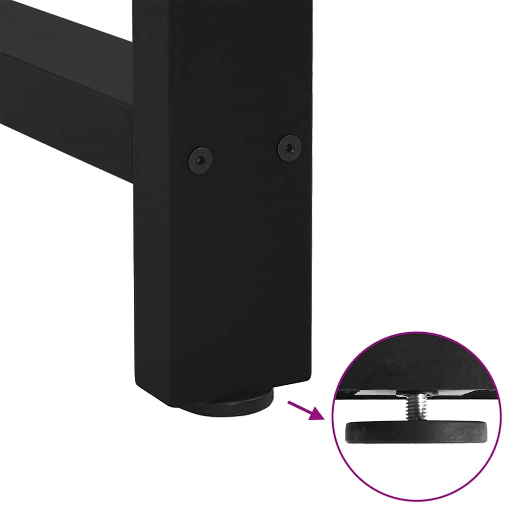 Coffee table legs black 2 pcs. 40x(30-31) cm steel