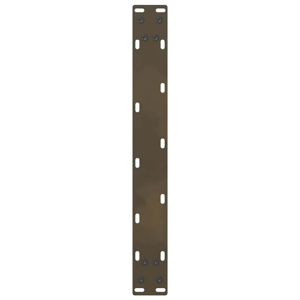 Pieds de table basse en acier naturel, 2 pièces, 60 x (42-43) cm