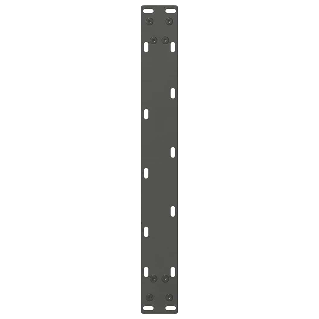 Pieds de table basse anthracite 2 pièces 70x(42-43) cm acier