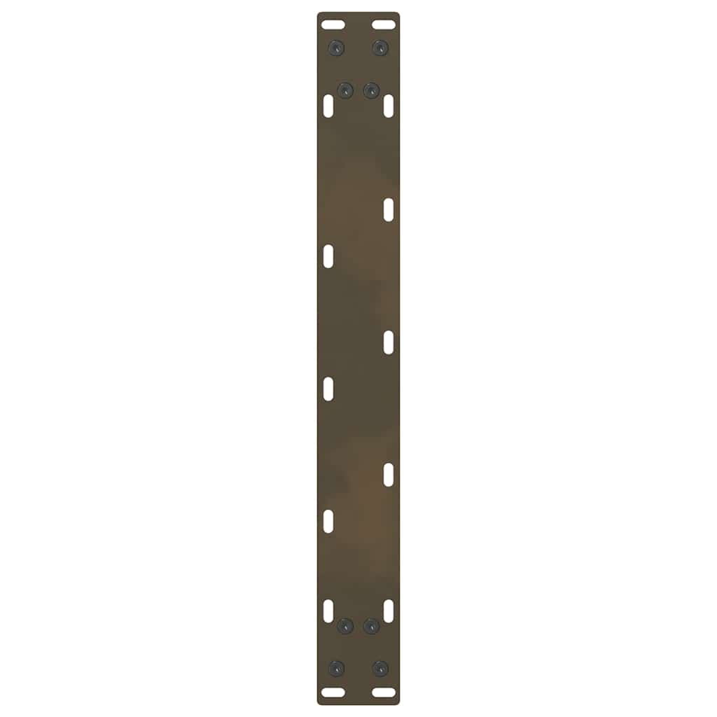 Pieds de table basse en acier naturel, 2 pièces, 70 x (42-43) cm