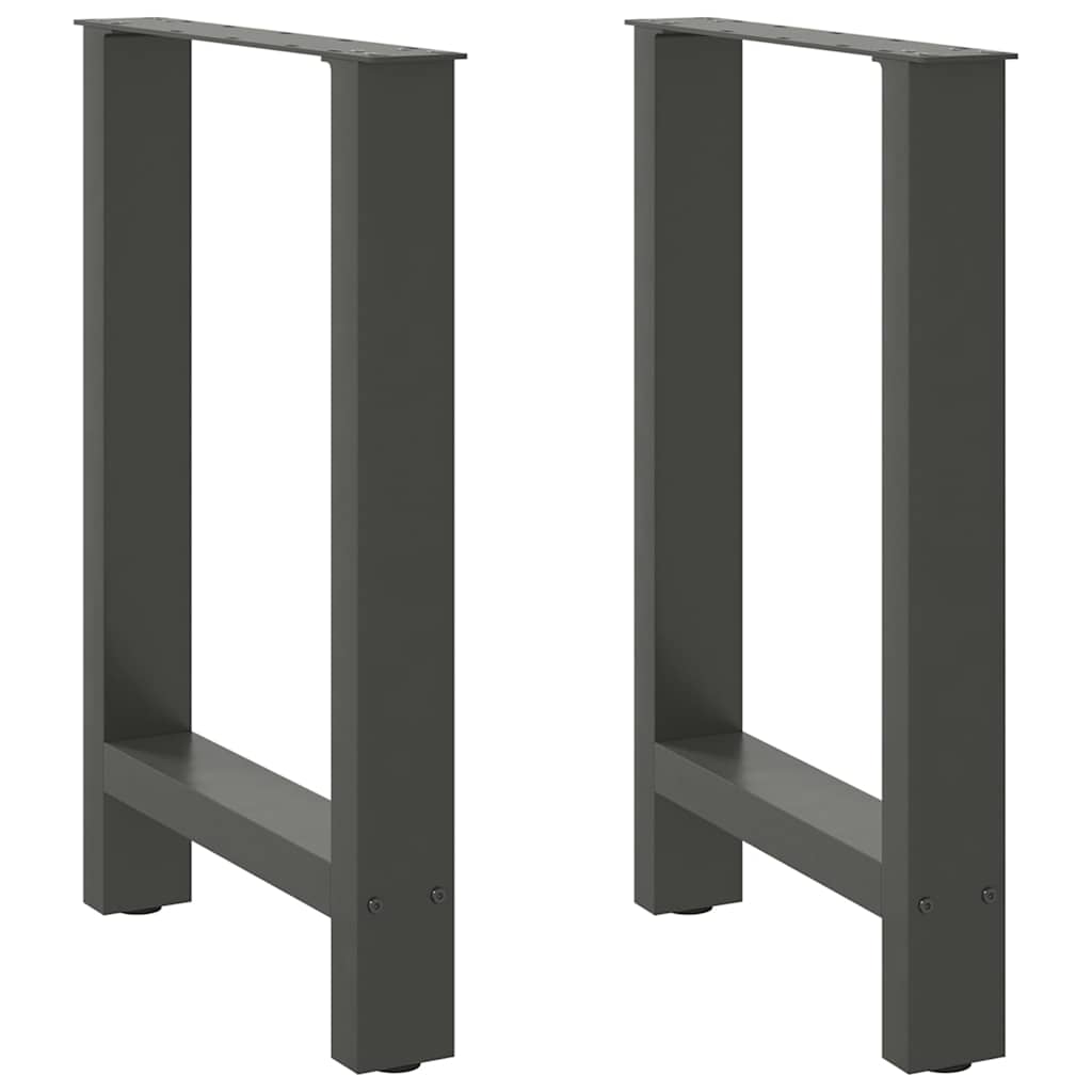 Coffee table legs anthracite 2 pcs. 60x(72-73) cm steel