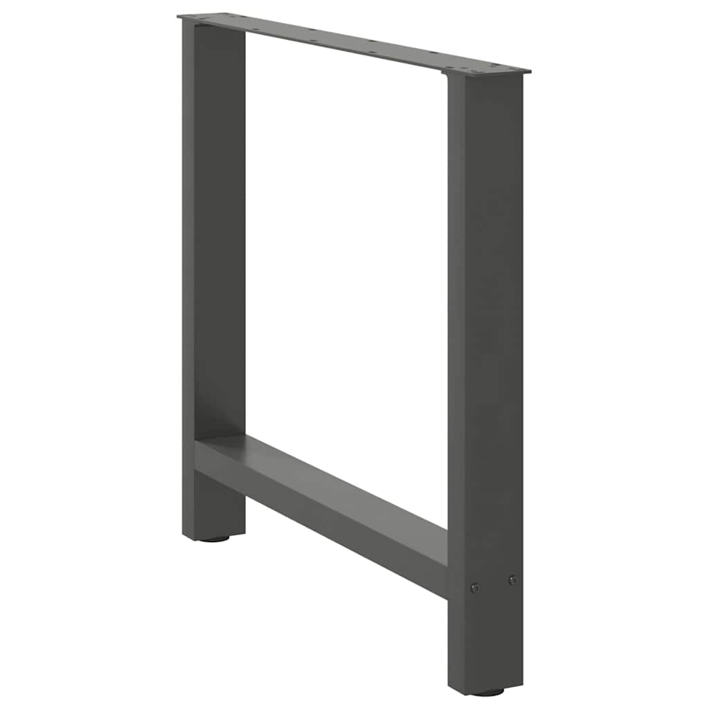 Coffee table legs anthracite 2 pcs. 70x(72-73) cm steel