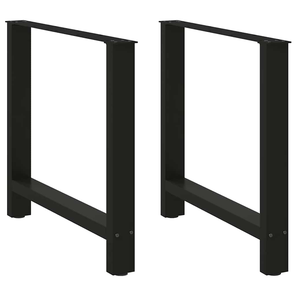 Coffee table legs black 2 pcs. 80x(72-73) cm steel