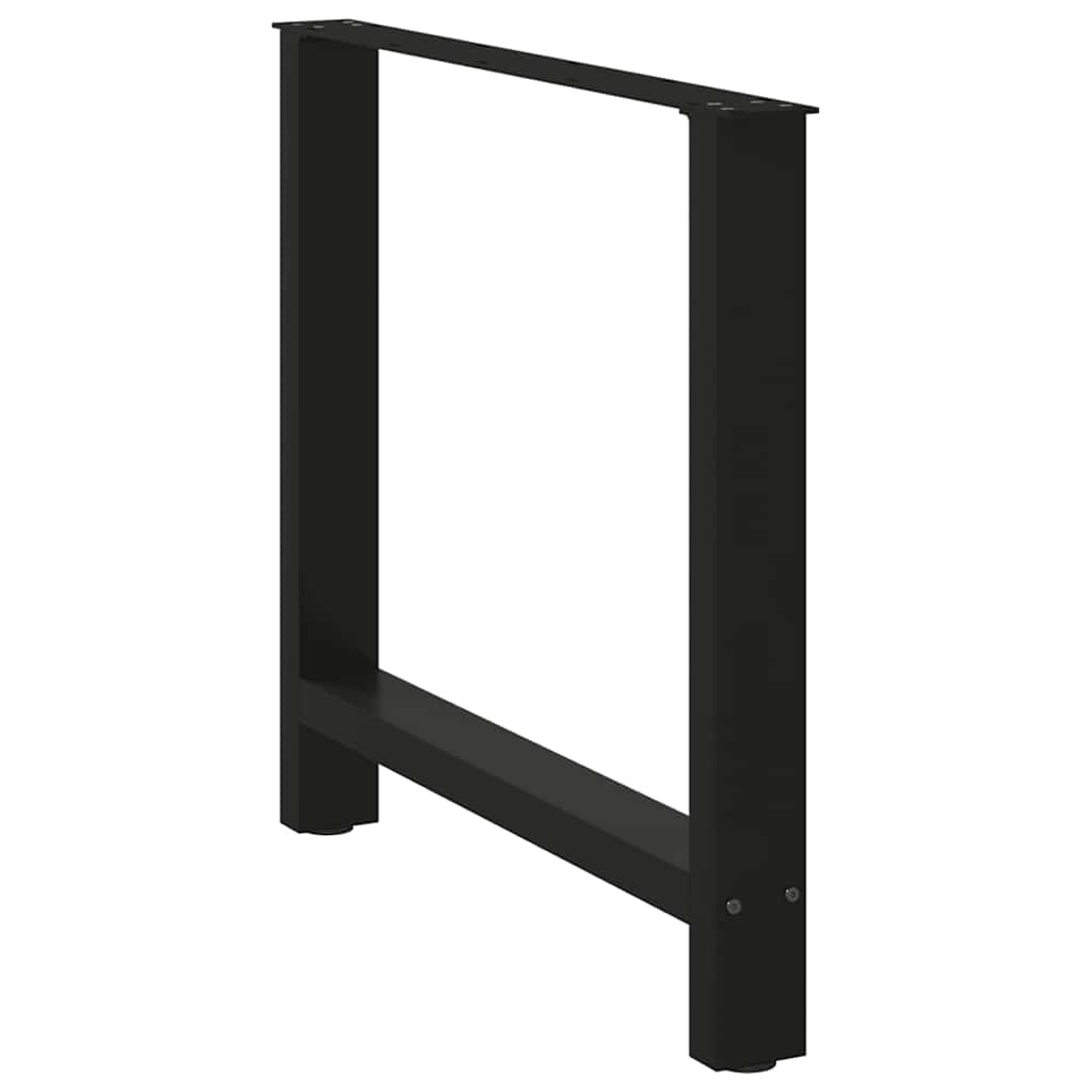 Coffee table legs black 2 pcs. 80x(72-73) cm steel