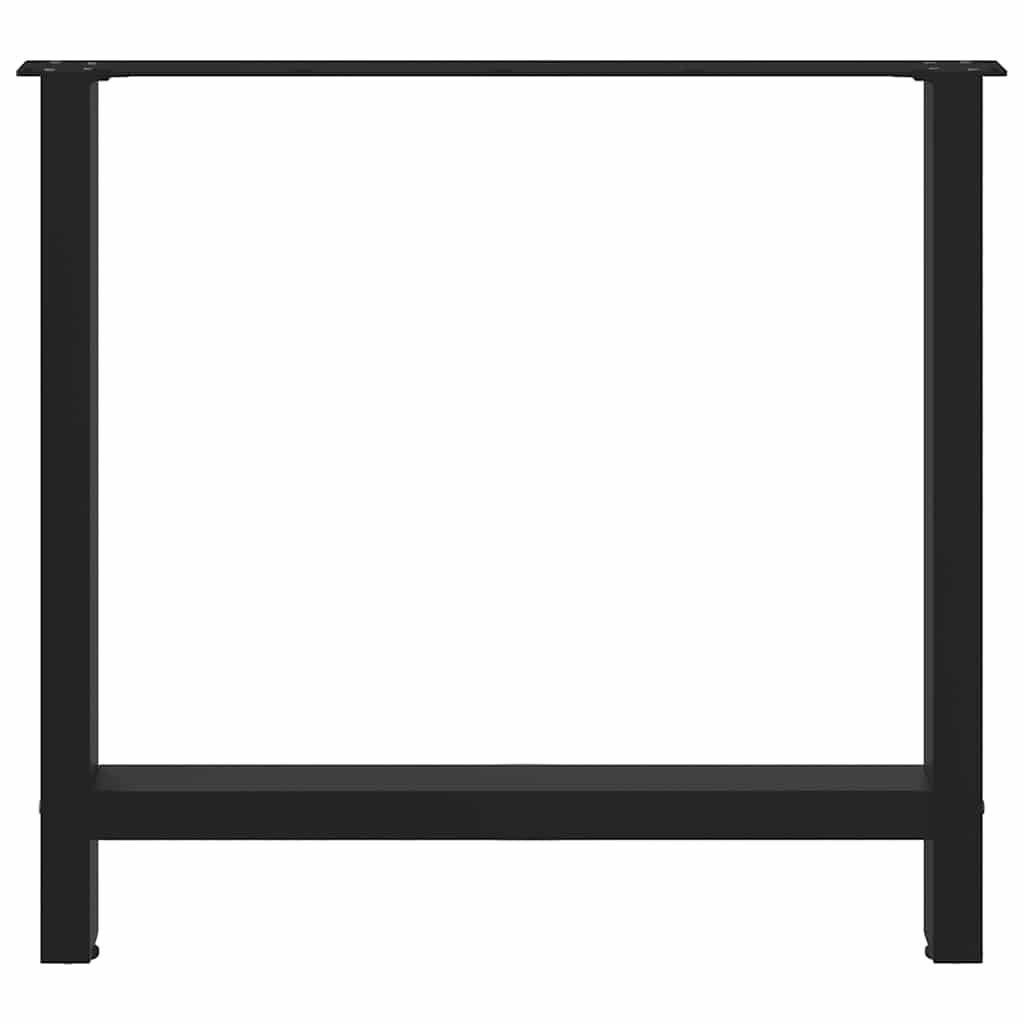 Coffee table legs black 2 pcs. 80x(72-73) cm steel