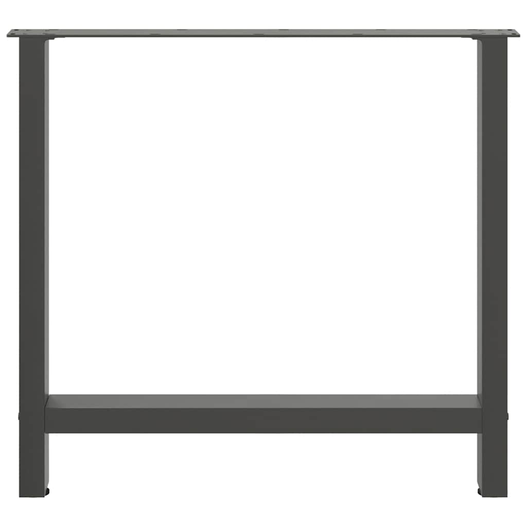 Coffee table legs anthracite 2 pcs. 80x(72-73) cm steel
