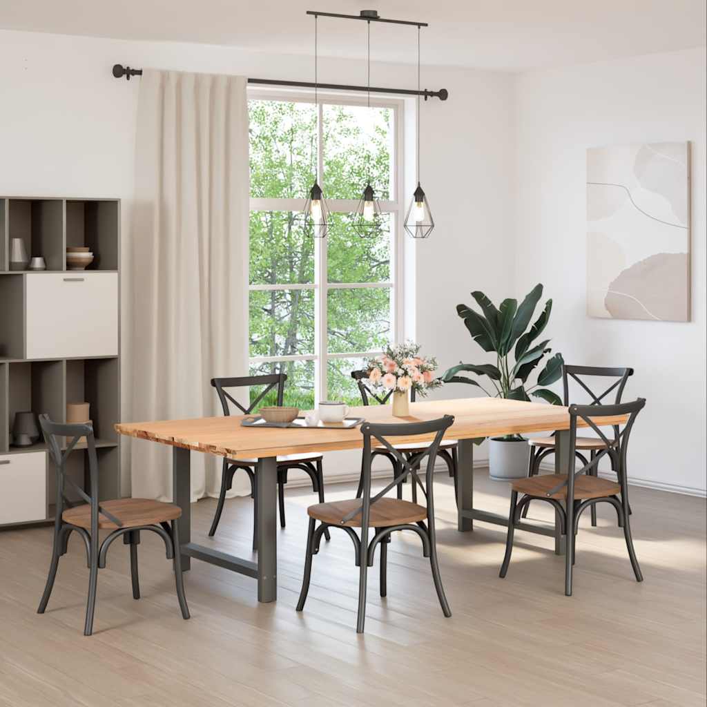 Coffee table legs anthracite 2 pcs. 100x(72-73) cm steel