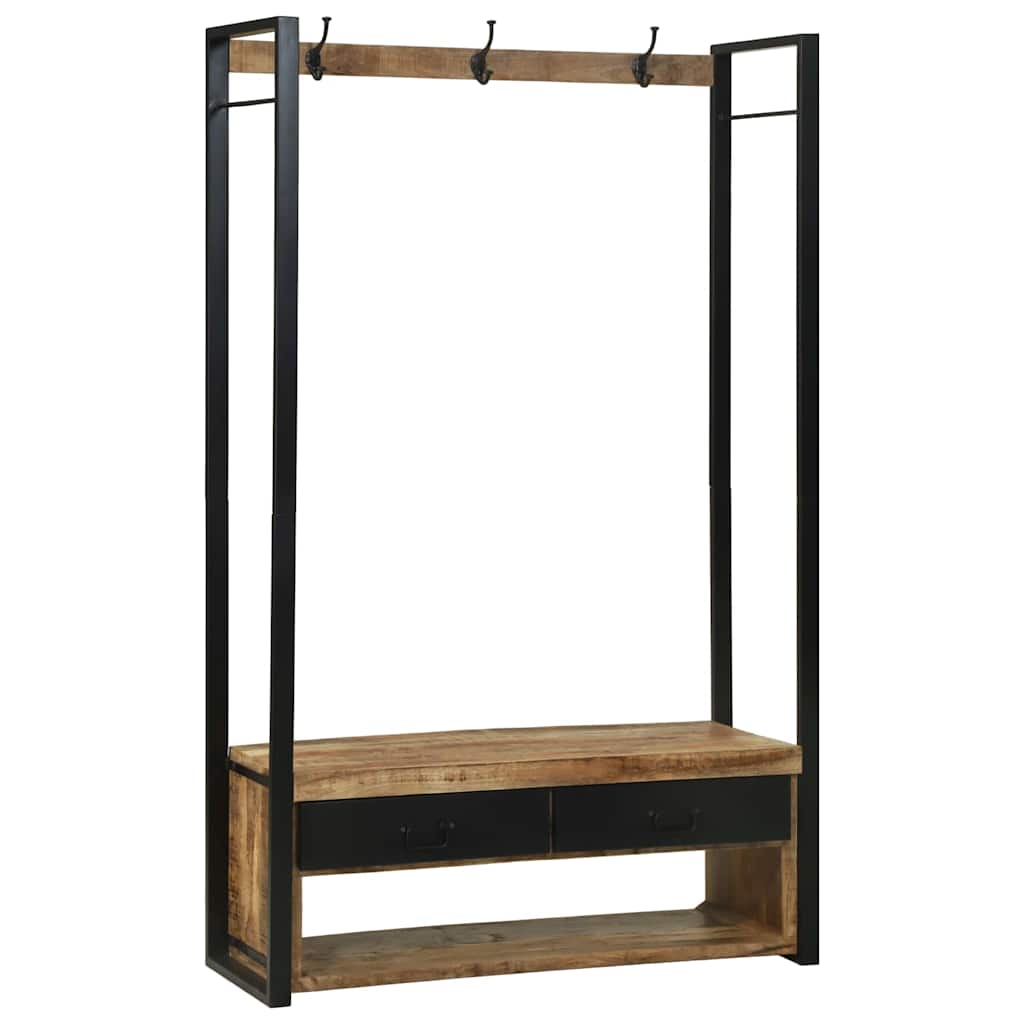 Kleiderständer Braun 110 x 40 x 185 cm Massivholz Mango