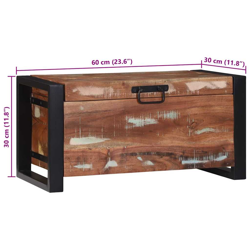 Aufbewahrungs-Truhen 60 x 30 x 30 cm Massivholz Altholz