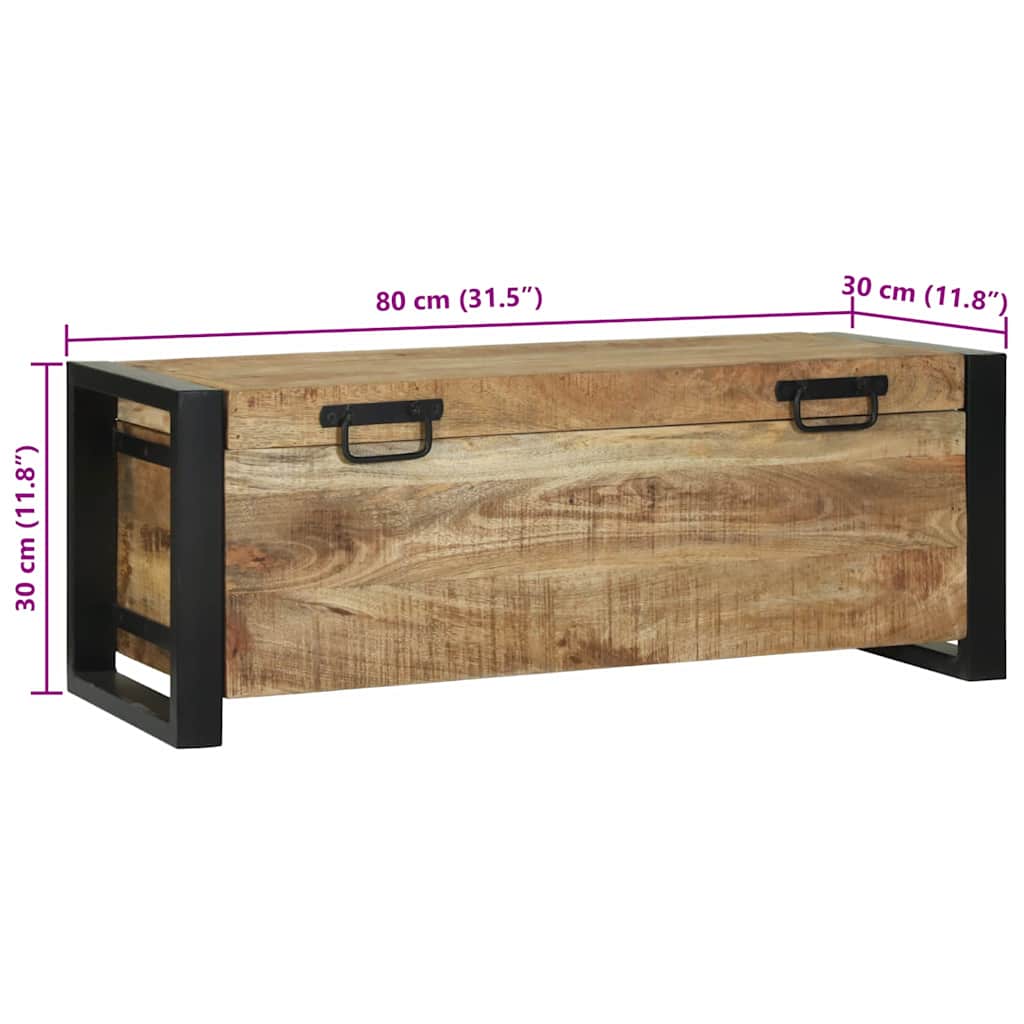 Aufbewahrungs-Truhen Braun 80 x 30 x 30 cm Massivholz Mango