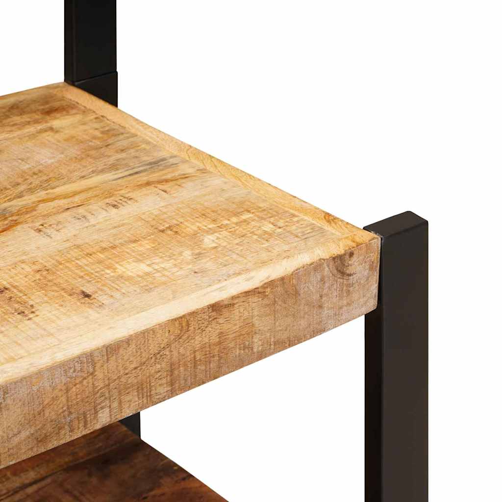 Ankleidehaken mit Regal Braun 40 x 40 x 90 cm Massivholz Mango