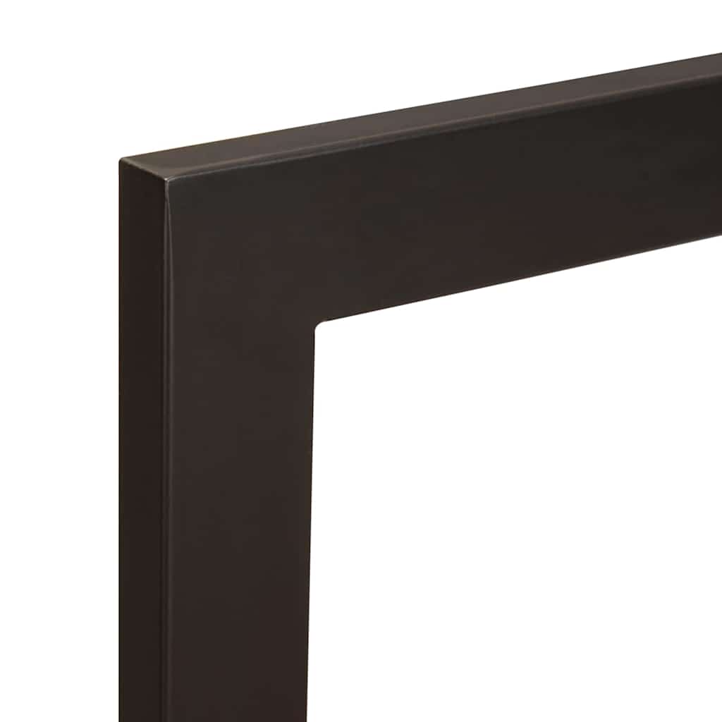 Ankleidehaken mit Regal Braun 40 x 40 x 90 cm Massivholz Mango