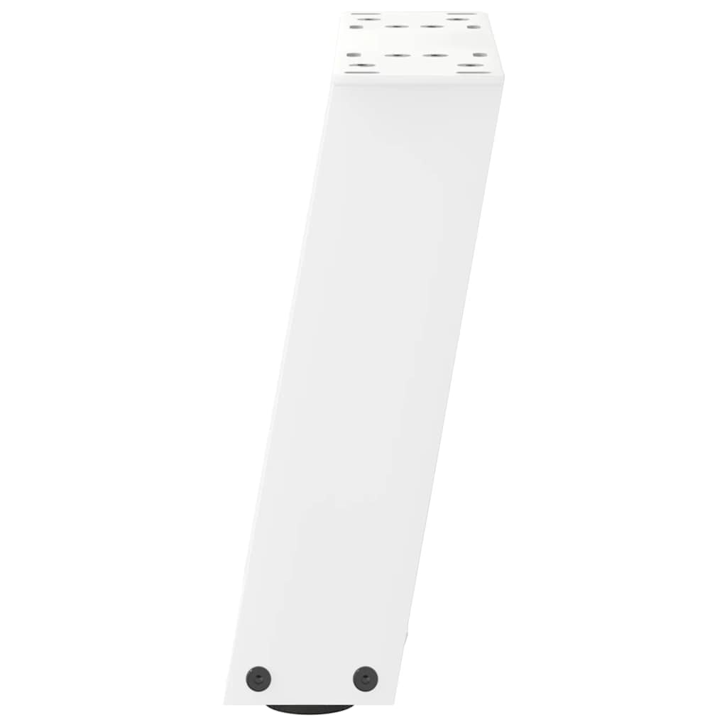 Pieds de table basse en U, 2 pièces, blanc, 30 x 30-31 cm, acier