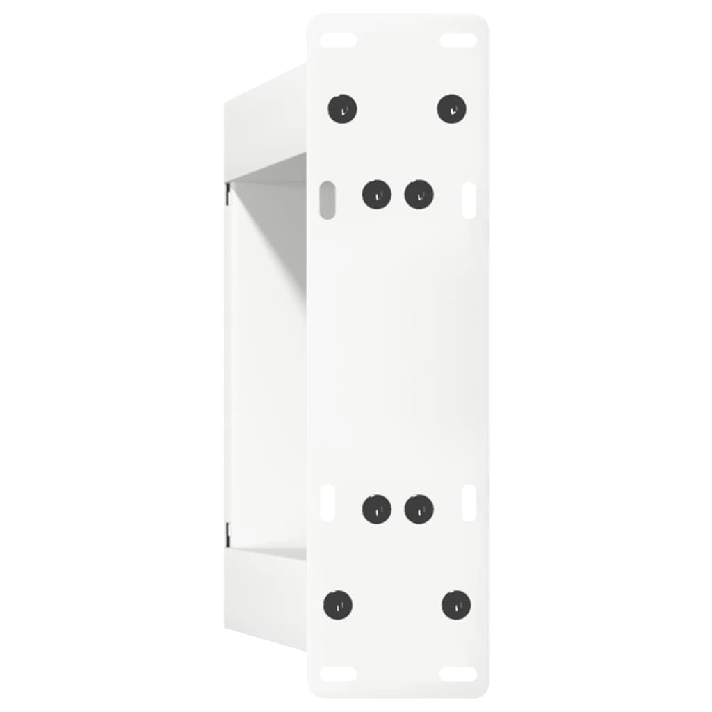 Pieds de table basse en U, 2 pièces, blanc, 30 x 30-31 cm, acier