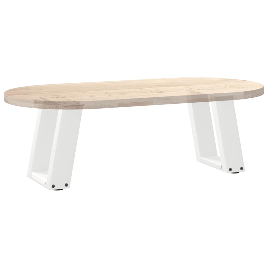 Pieds de table basse en U, 2 pièces, blanc, 30 x 30-31 cm, acier