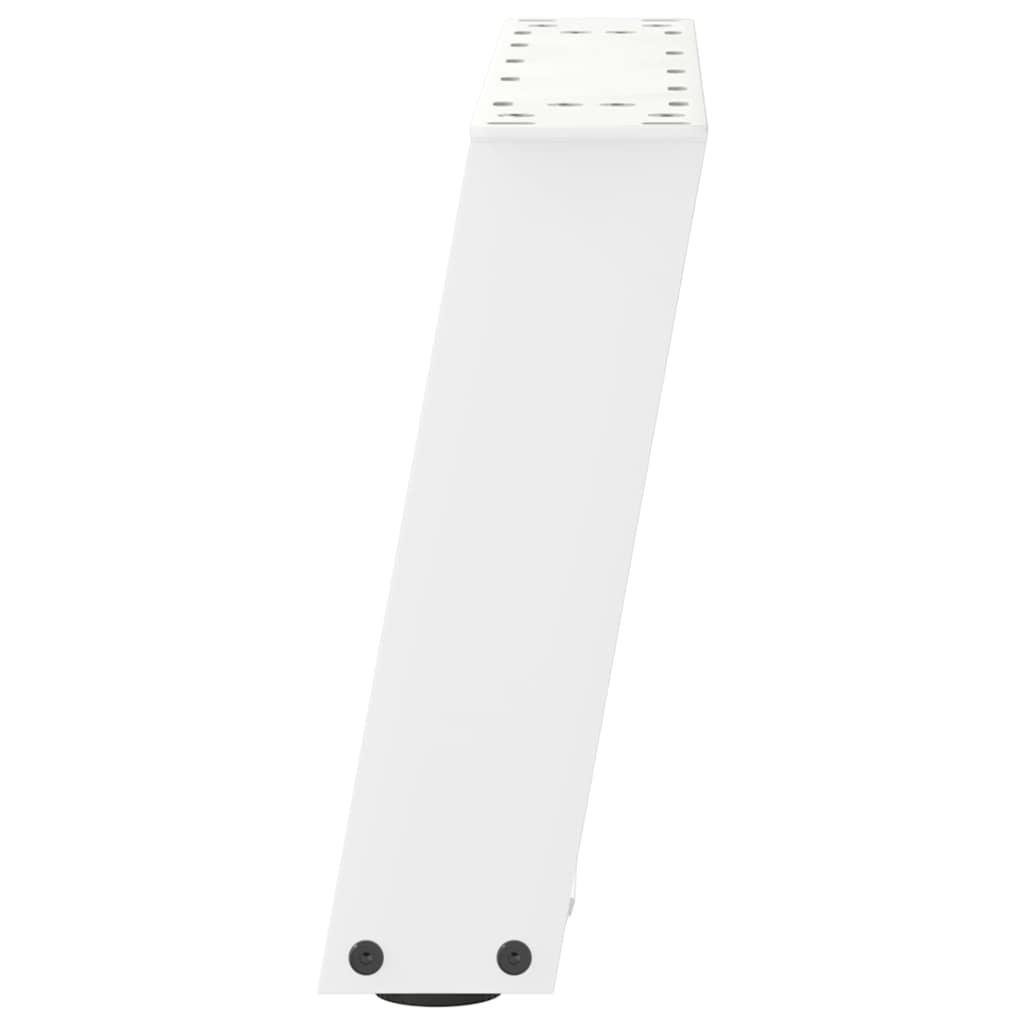 Pieds de table basse en U, 2 pièces, blanc, 40 x 30-31 cm, acier