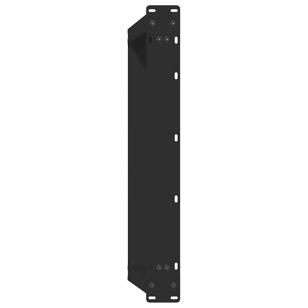 Pieds de table basse en U, 2 pièces, noir, 70 x 30-31 cm, acier