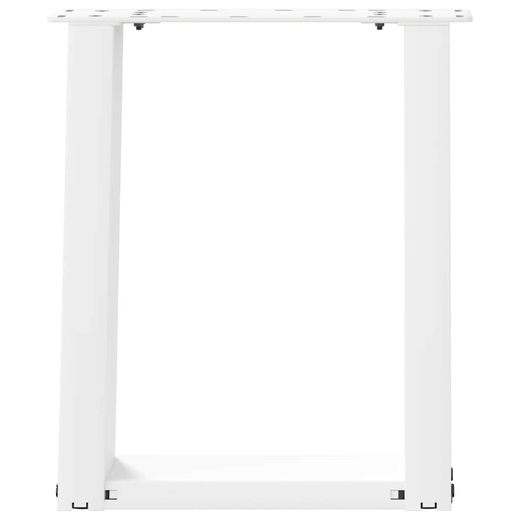 Pieds de table basse en U, 2 pièces, blanc, 38 x 42-43 cm, acier